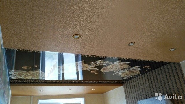 Фактурные натяжные потолки узорами